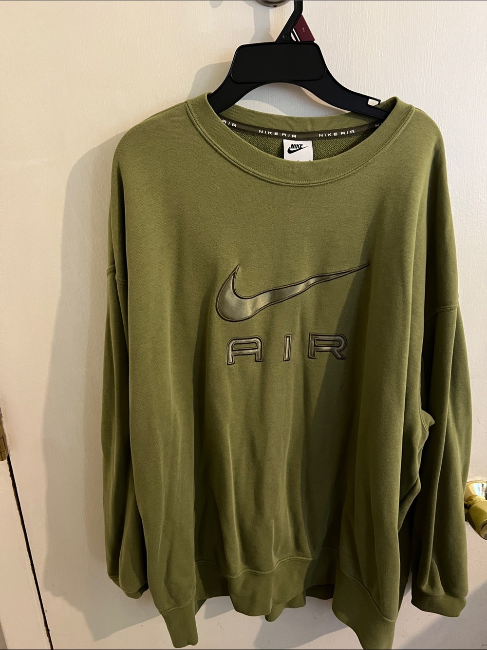 Nike Air Olive Crewneck Sweatshirt - Olive Green